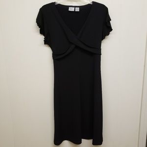 3/$20! Like New! Black Dress w/ Ruffle Sleeves